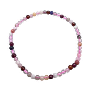 Mixed Stones Beads Bracelet (3 mm) 7.15-7.25"