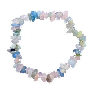 Morganite Chips Elastic Bracelet (5-8 mm) 7.15-7.25"