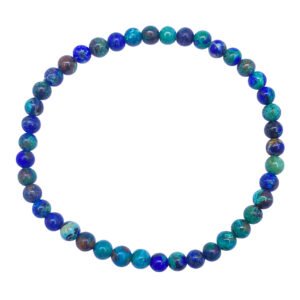 Azurite/Malachite Bracelet (4 mm Beads)