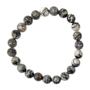 Purple Picasso Jasper Beads Bracelet (8 mm)
