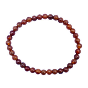 Orange Garnet Beads Bracelet (4-5 mm)