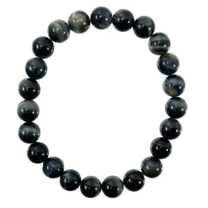 Blue Tiger Eye Beads Bracelet (8 mm Large)