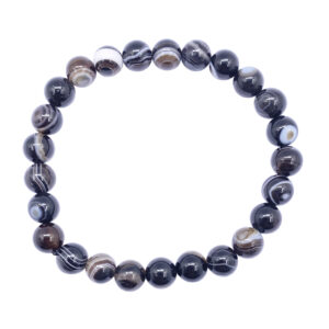 Banded Onyx A Bracelet (8mm Beads)