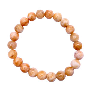 Orange Calcite Beads Bracelet