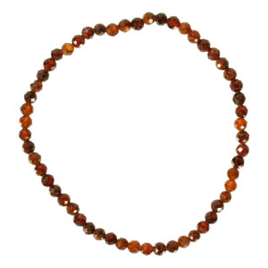 Bracelet Orange Garnet Faceted