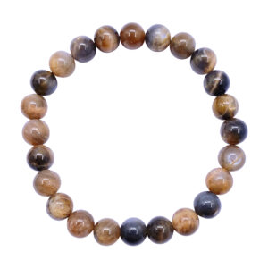 Black & Peach Moonstone Bracelet