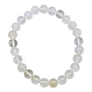 (50% Clartity) Crystal Quartz Beads Bracelet (8 mm Large)