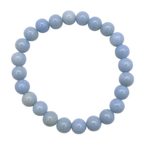 Angelite Beads Bracelet (8 mm Large)