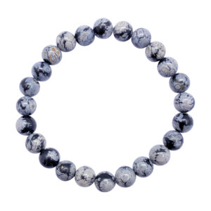 Snowflake Obsidian Bracelet