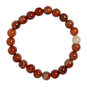 Red Brecciated Jasper Elastic Bracelet