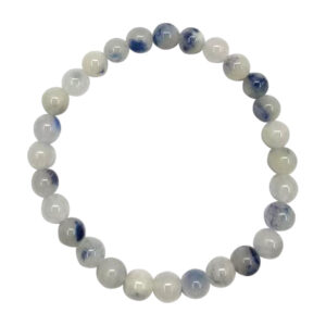 Dumortierite with Quartz Bracelet