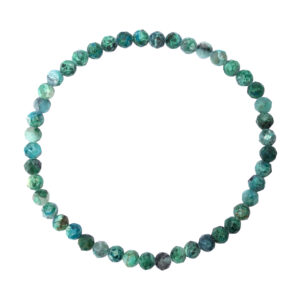 Azurite/Malachite Faceted Stone Beads Bracelet