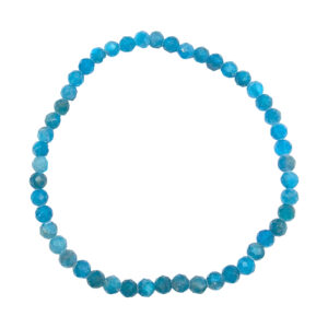 Apatite Faceted Stone Beads Bracelet