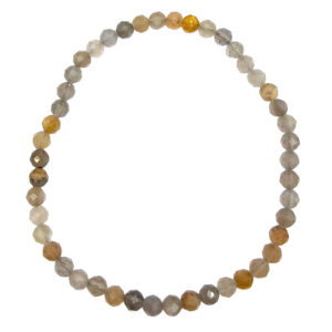 Multi Moonstone Faceted Stone Beads Bracelet