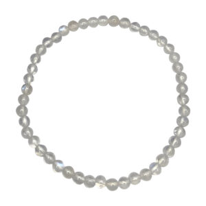 Rainbow Moonstone Faceted Stone Beads Bracelet