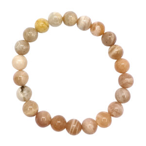 Peach Moonstone Elastic Bracelet