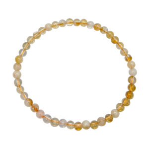 Citrine with Quartz Elastic Bracelet
