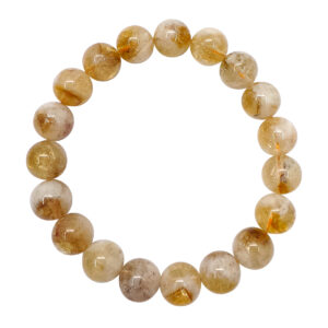 Citrine with Quartz Elastic Bracelet