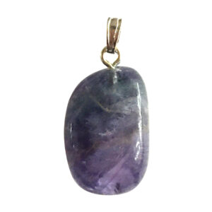 Fluorite Tumbled Stone Pendant
