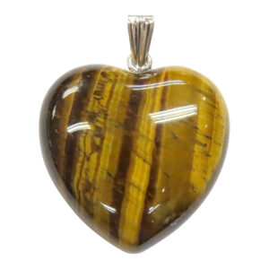 Tiger Eye Heart Pendant (Pack of 6)