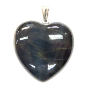 Blue Tiger Eye Heart Pendant (pack of 6)