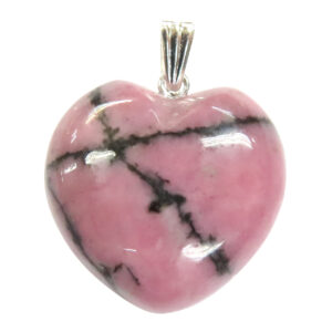 Rhodonite Heart Pendant (Pack of 6)