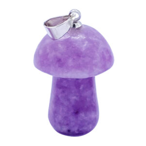 Lepidolite Mushroom Pendant (Pack of 6)