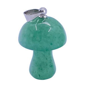 Green Aventurine Mushroom Pendant (Pack of 6)