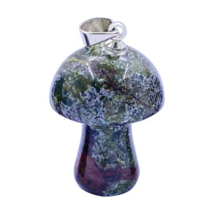 Dragonblood Jasper Mushroom Pendant (Pack of 6)