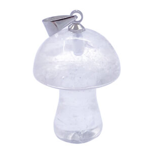 Crystal Quartz Mushroom Pendant (Pack of 6)