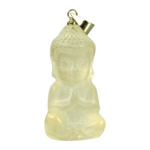 Buddha Lemon Quartz Pendant