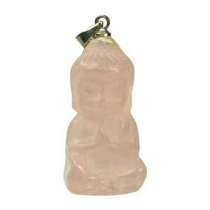 Buddha Rose Quartz Pendant