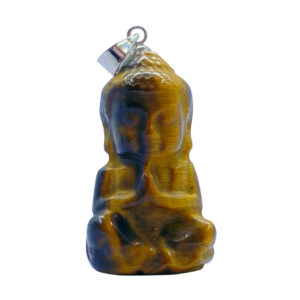 Buddha-shaped Tiger Eye pendant