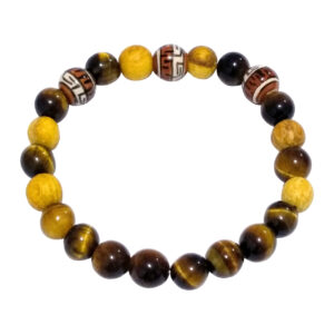 Palo Santo and Tiger Eye Elastic Bracelet