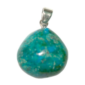 Chrysocolla Tumbled Stone Pendant