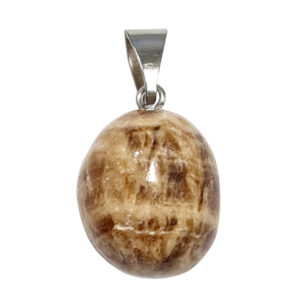 Brown Aragonite Tumbled Stone Pendant 0.5-0.75"