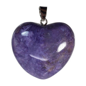 Charoite Heart Pendant