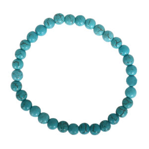 Synt. Turquoise Elastic Bracelet (5-6 mm) 7.15-7.25"