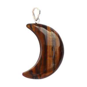 Tiger Eye Moon Pendant