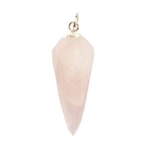 Multi-Faceted Rose Quartz Point Pendant