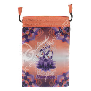 OM Printed Bag with Purple Lotus (Pack of 3)