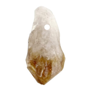 Rough Citrine with Hole Point Pendant