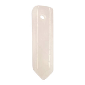6 Sides Rose Quartz Point Pendant with 2 mm Hole