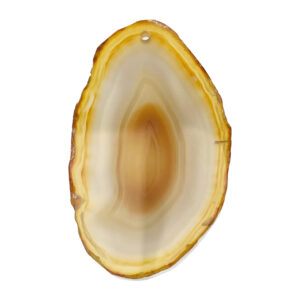 Natural Agate Slice with 2 mm Hole Slice