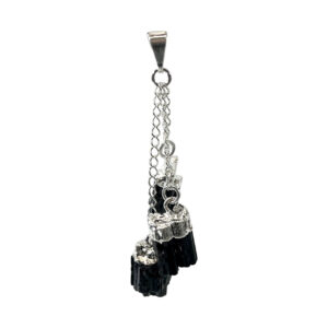 Brazilian Mixed Tri-Stone Pendant