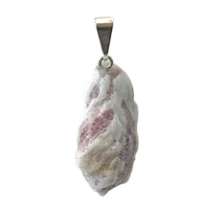 Pink Tourmaline Tumbled Stone Pendant