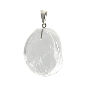 Crystal Quartz Slice Pendant 1.25-1.75"