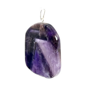 Polished Amethyst Slice Pendant