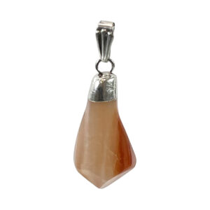 Carnelian Diamond Shape Pendant 1.25-1.75"