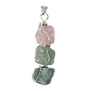Heart Chakra Tri-Stone Pendant